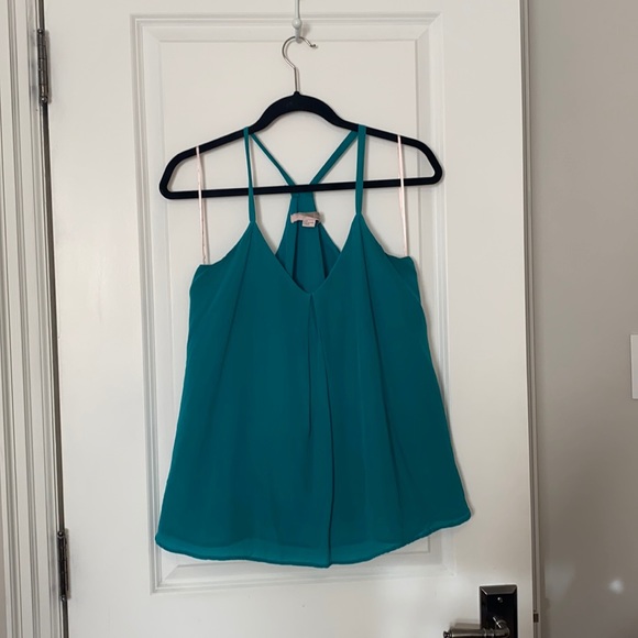 Forever 21 Silk green blouse - Picture 1 of 2